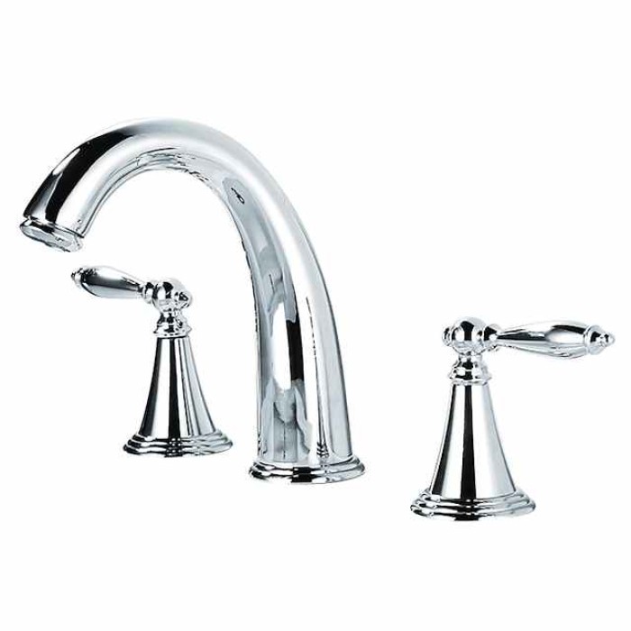 Widespread Bathroom Faucet Sink Mixer Basin Taps, Twin Handle Vessel Tap with Cold and Hot Hose