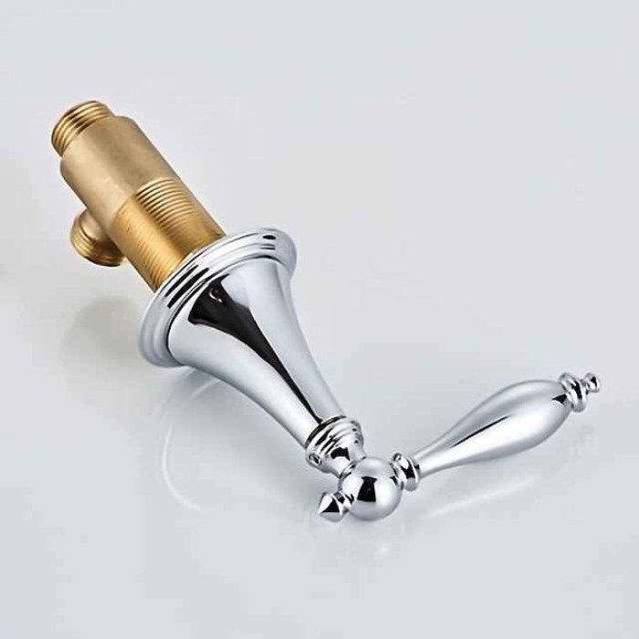 Widespread Bathroom Faucet Sink Mixer Basin Taps, Twin Handle Vessel Tap with Cold and Hot Hose