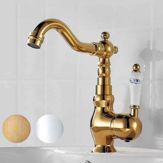 Bathroom Faucet Sink Mixer Basin Taps with Cold and Hot Hose, Deck Mounted Vessel Tap