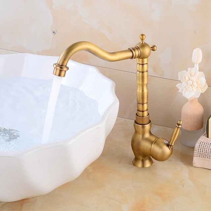 Kitchen Taps Sink Mixer Vessel Faucet, Single Handle with Cold and Hot Hose