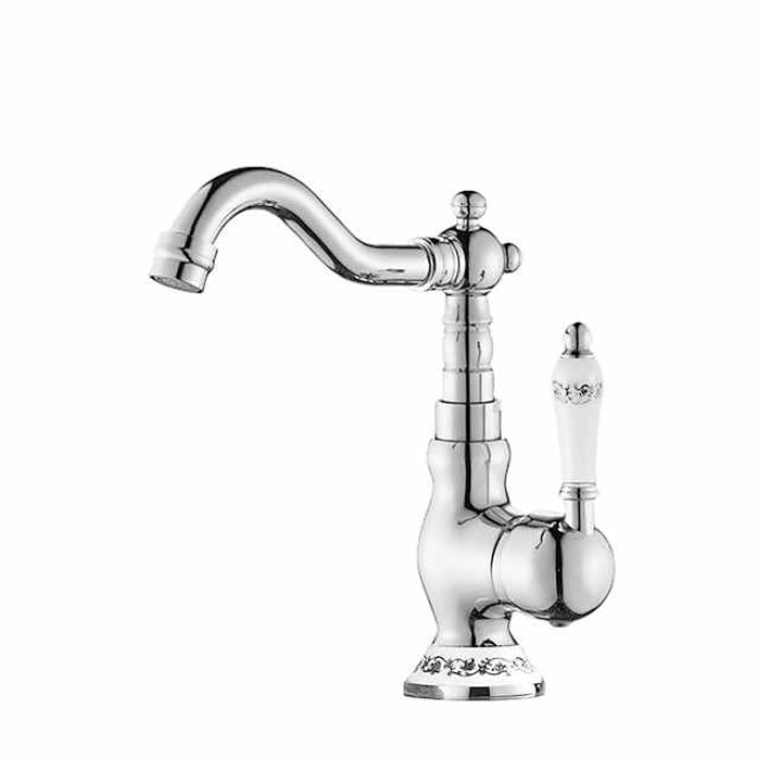 Bathroom Sink Mixer Faucet, Basin Taps with Cold and Hot Hose