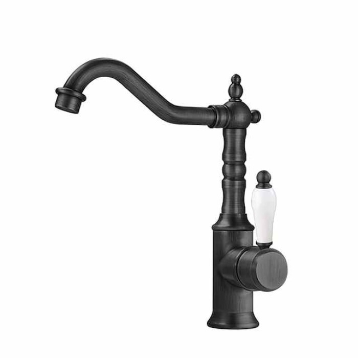 Kitchen faucet - Single Handle One Hole Electroplated Standard Spout Centerset Retro Vintage / Minimalist Kitchen Taps