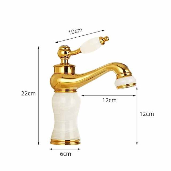 Widespread Bathroom Sink  Mixer Faucet - Electroplated Centerset Handle One HoleBath Taps, Brass Basin Taps Single Handle with Hot and Cold Hose