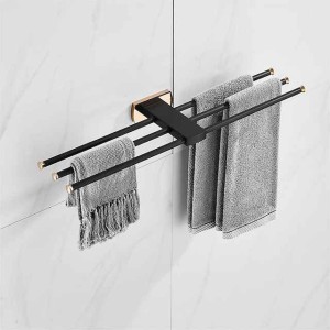 Towel Bar Cool / New Design Modern / Country Brass 1PC - Bathroom / Hotel bath 3-towel bar Wall Mounted