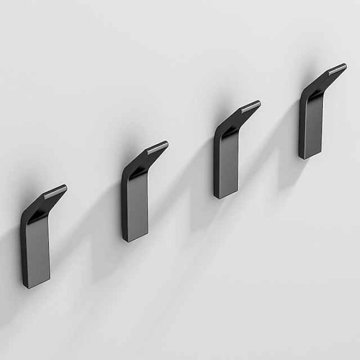 Space Aluminum Punching Free Hook Storage Hook Household Single Hook