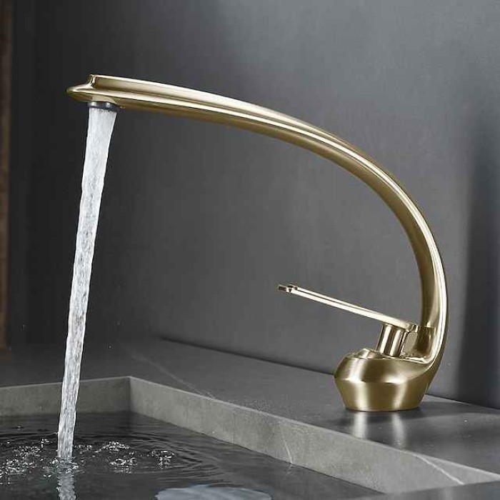 Bathroom Sink Faucet - Classic Electroplated / Painted Finishes Centerset Single Handle One HoleBath Taps