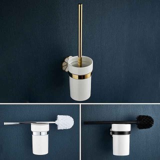 Toilet Brush Holder New Design Contemporary / Modern Stainless Steel / Ceramic / Zinc Alloy 1PC - Bathroom Wall Mounted