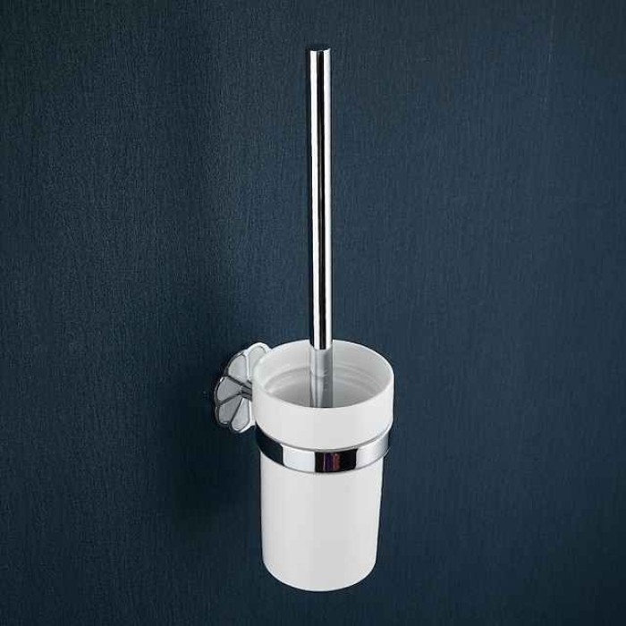 Toilet Brush Holder New Design Contemporary / Modern Stainless Steel / Ceramic / Zinc Alloy 1PC - Bathroom Wall Mounted