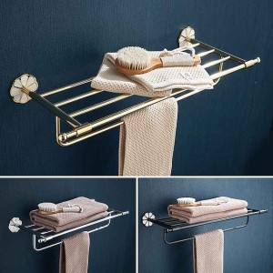 Towel Bar / Bathroom Shelf Multifunction Contemporary / Modern Stainless Steel / Zinc Alloy 1PC - Bathroom Double Wall Mounted