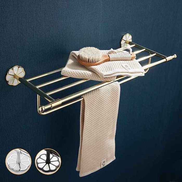 Towel Bar / Bathroom Shelf Multifunction Contemporary / Modern Stainless Steel / Zinc Alloy 1PC - Bathroom Double Wall Mounted