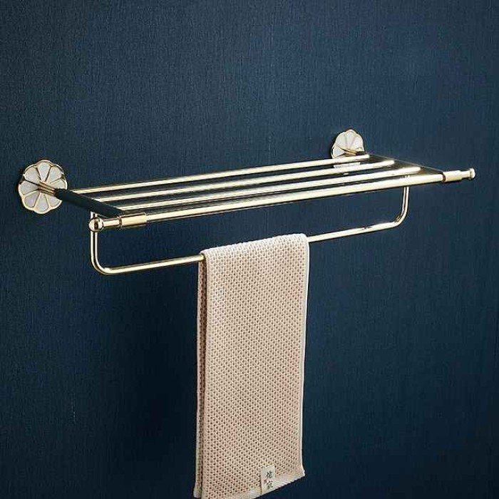 Towel Bar / Bathroom Shelf Multifunction Contemporary / Modern Stainless Steel / Zinc Alloy 1PC - Bathroom Double Wall Mounted