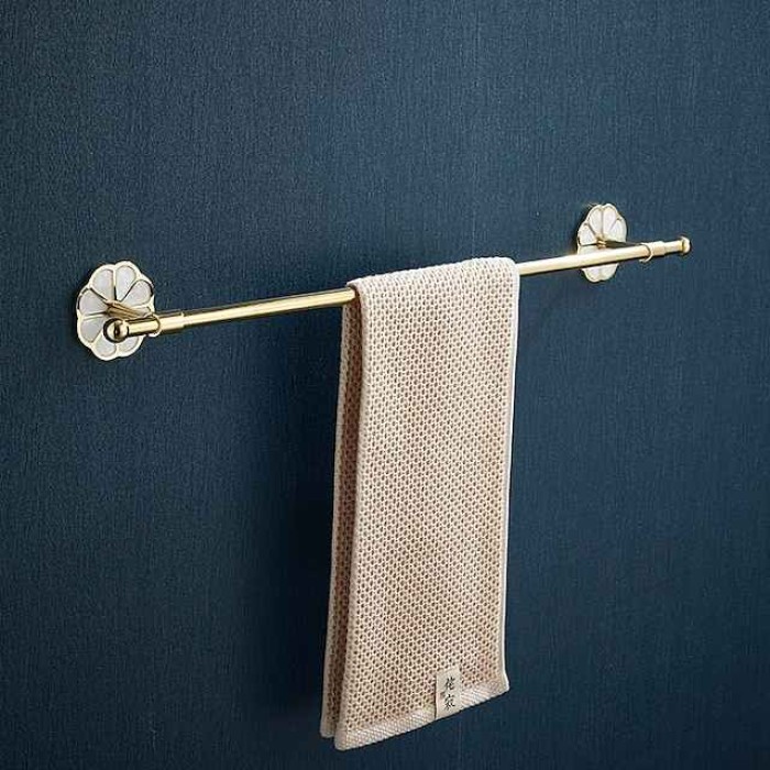 Towel Bar Creative Contemporary / Modern Stainless Steel / Zinc Alloy 1PC - Bathroom Single / 1-Towel Bar Wall Mounted