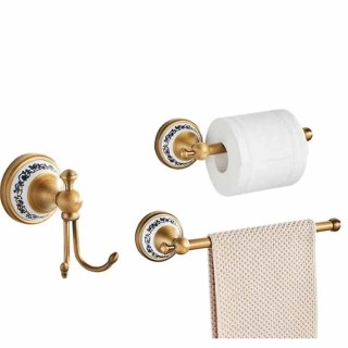 Bathroom Accessory Set / Towel Bar / Robe Hook Adorable Antique / Modern Brass Bathroom / Hotel bath Wall Mounted