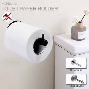 Toilet Paper Holder New Design / Self-adhesive / Creative Contemporary / Modern Stainless Steel / Low-carbon Steel / Metal 1PC - Bathroom Wall Mounted