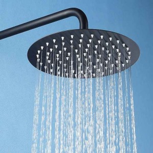 Water-Saving Round Shower Head, Contemporary Luxury Rain Shower Head in Painted Finishes