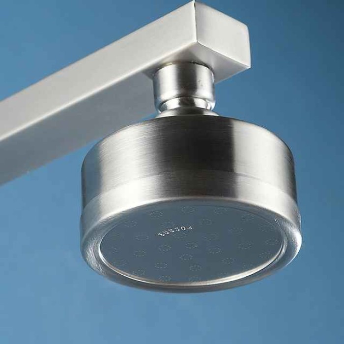 Water-Saving Round Shower Head, Contemporary Luxury Rain Shower Head in Painted Finishes