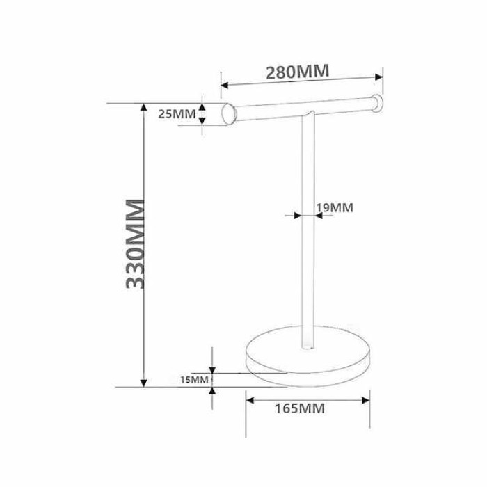 Standing Stainless Steel Towel Rack Bathroom Double-Pole Towel Bar Desktop Toilet Paper Rack Bathroom Accessories