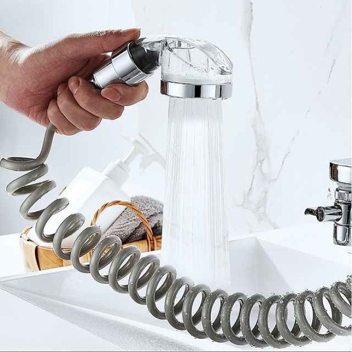 Faucet Extender Set, Washbasin All Copper Faucet Water Dispenser Washbasin Faucet Modified Shower Head Set