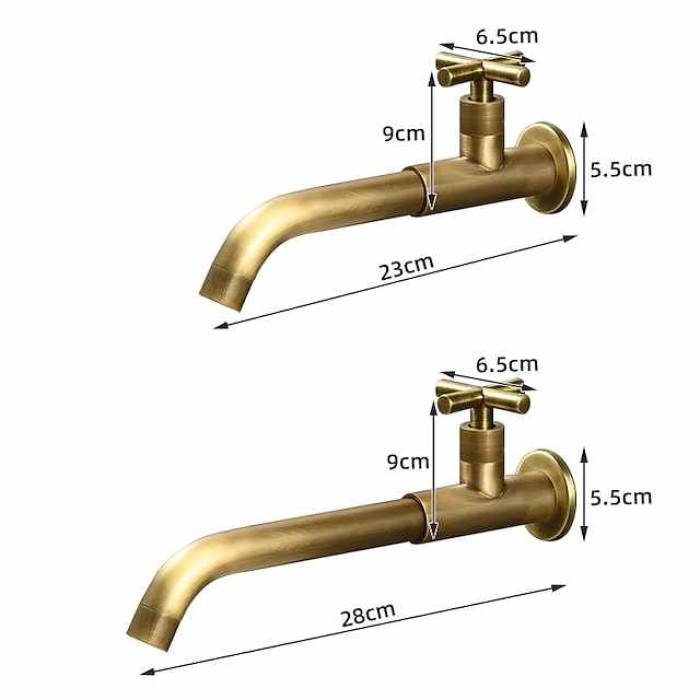 Brass Faucet Accessory, Superior Quality Water Spout Antique / European Style Copper Electroplated