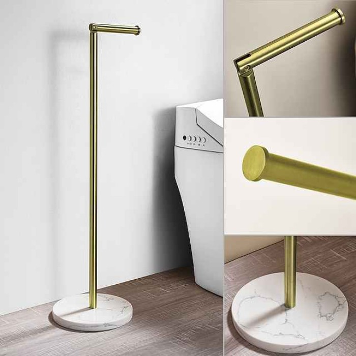 Toilet Paper Holder / Bathroom Shelf Adjustable Length / Foldable / Retractable Cable Contemporary / Modern Silicon Rubber / Stainless Steel / Mixed Material 1PC - Bathroom Floor Mounted