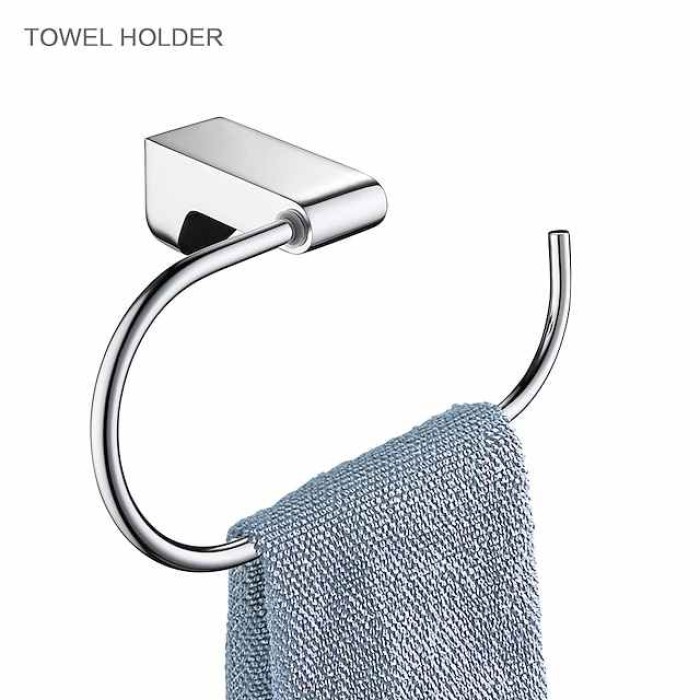 Towel Bar Toilet Paper Holder Toilet Brush Holder Cool Adorable Lovely Contemporary Modern Brass  Glasses Zinc Alloy 1PC - Bathroom Wall Mounted