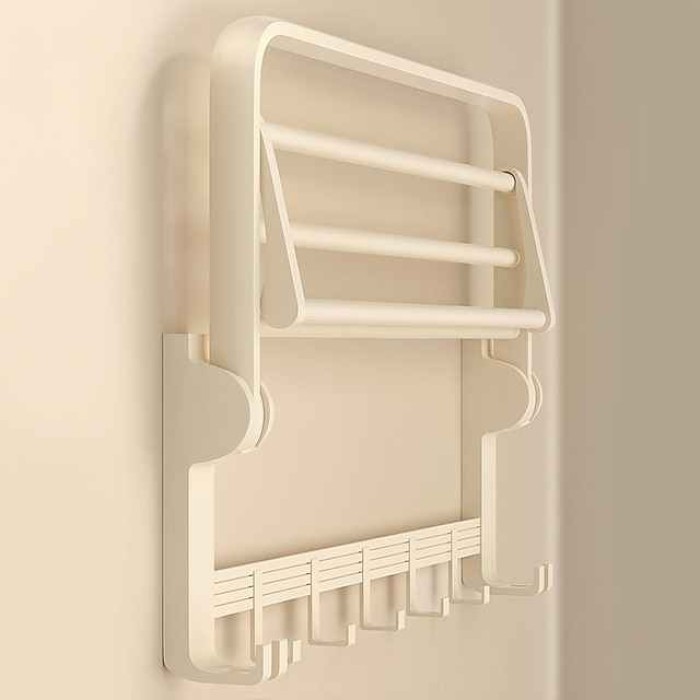 Toilet Paper Holder / Robe Hook / Bathroom Shelf Creative / Multifunction Contemporary / Modern Aluminum 1PC - Bathroom Single / Double / 1-Towel Bar Wall Mounted