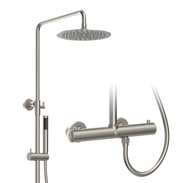 Exposed thermostatic shower column with 2-function <span>14448-E01</span>