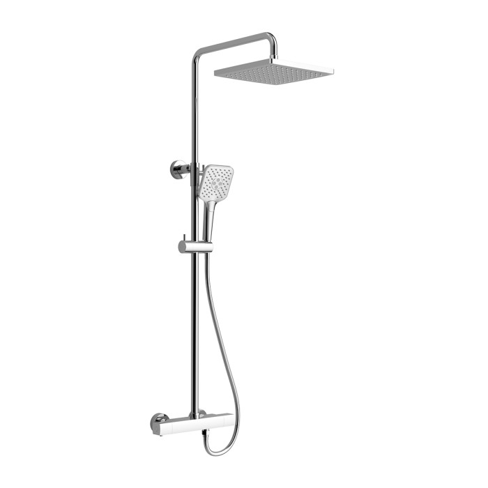 Thermostatic shower column with 2-way valve and showerhead <span>14449--C01-A2</span>